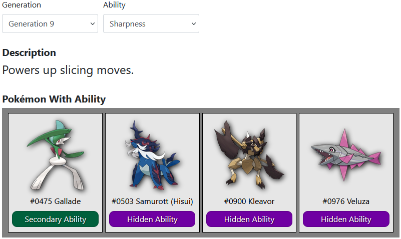Ability Lookup