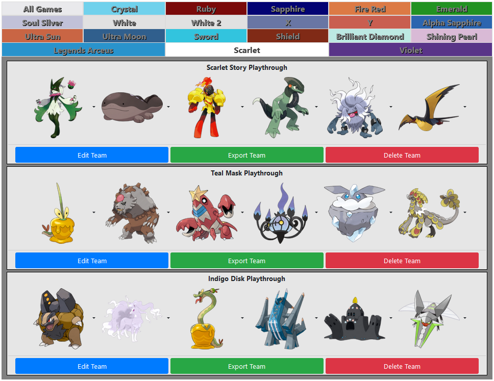 PvPoke.com on X: In the Team Builder, I've added each Pokemon's region to  the alternatives list for Voyager Cup. I'll look to expand the filtering  options here and in the rankings.